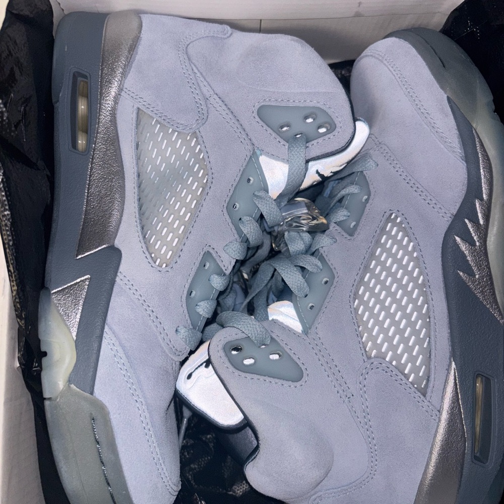Jordan Women’s Suede Sneakers in Light Gray and Dark Gray